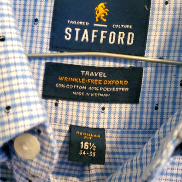 Men's Patterned Button-Collar Oxford Shirt - Picture 3 of 4